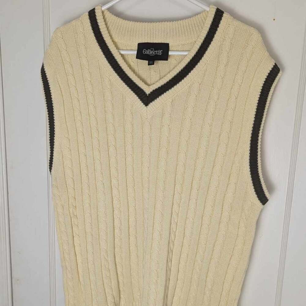 Cream Collectif  Sweater Vest 2xl